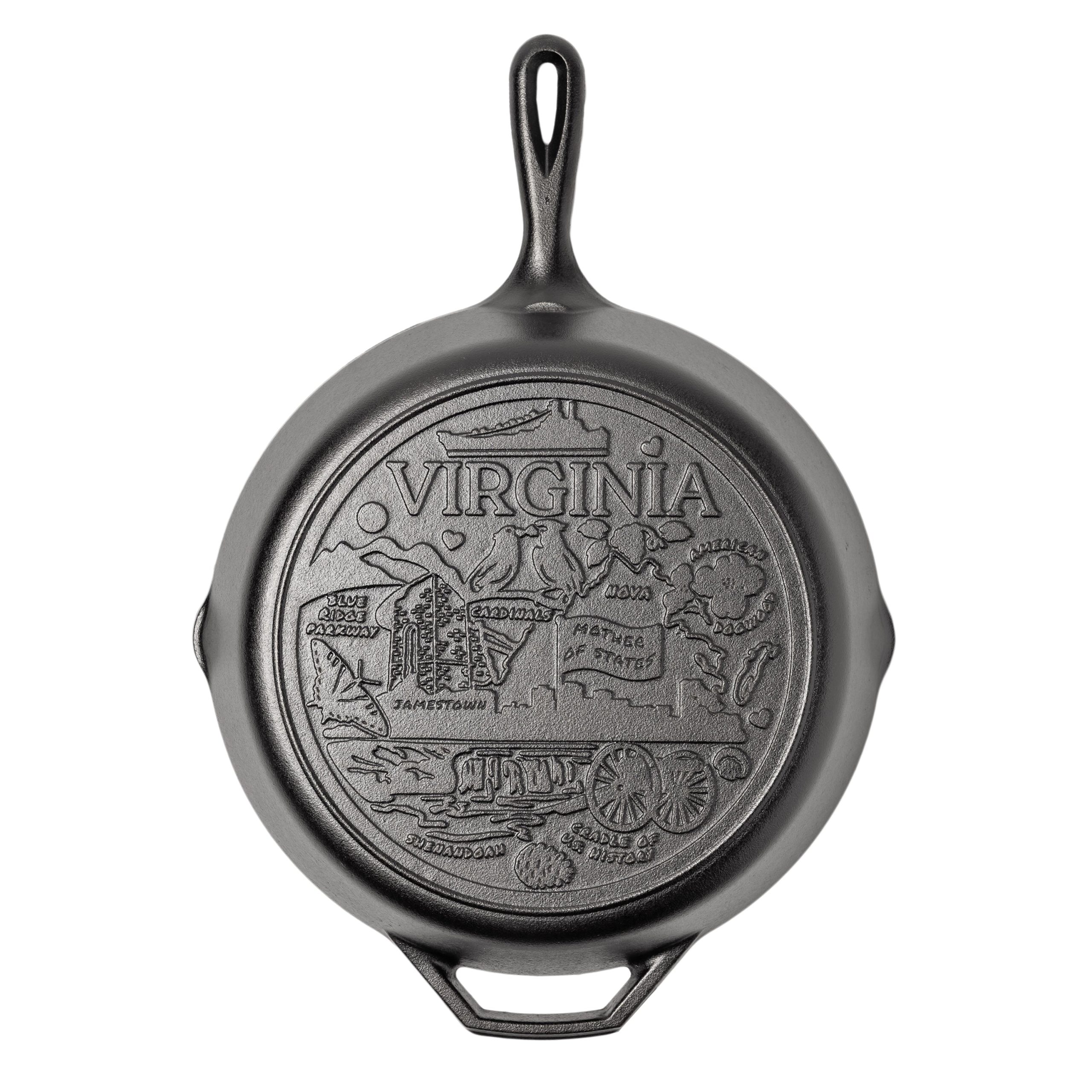 Lodge Heritage American Road Trip: 12 Inch Seasoned Cast Iron Skillet, Virginia