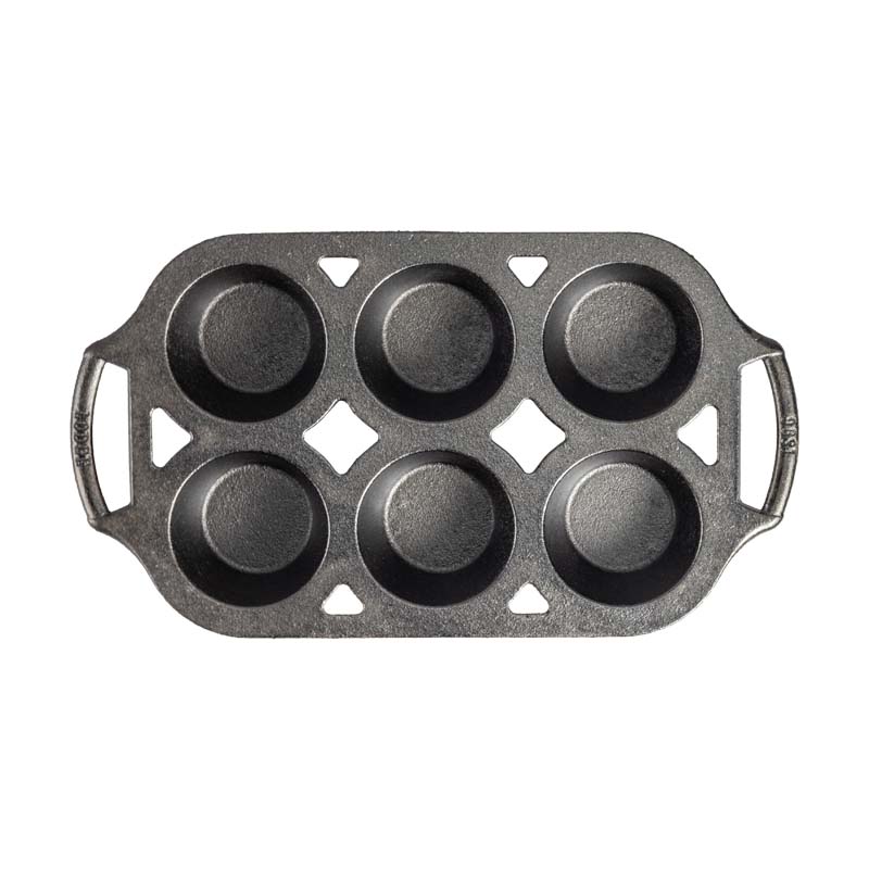 Lodge Heritage Seasoned Cast Iron Muffin Pan - Image 2