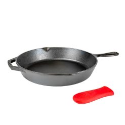 Lodge Heritage 12 Inch Cast Iron Skillet with Handle Holder