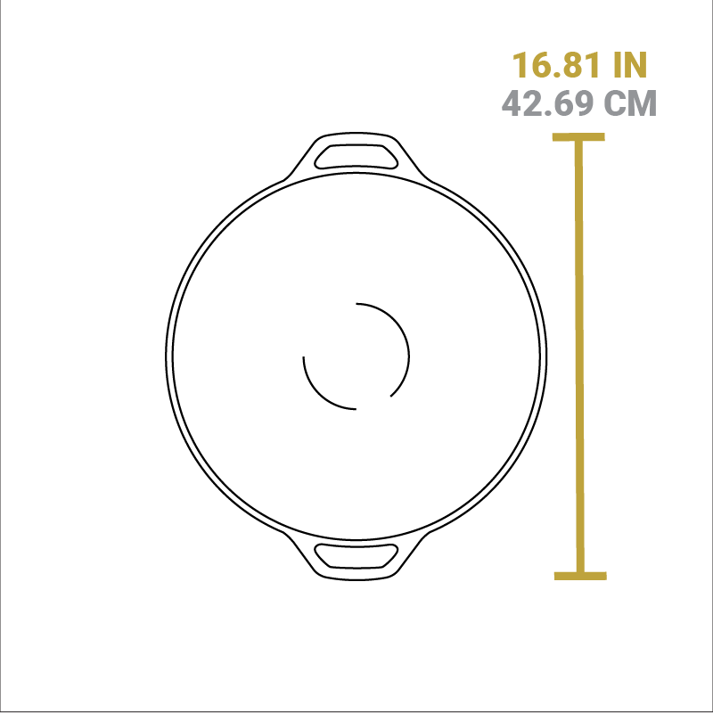 Lodge Heritage 14 Inch Seasoned Cast Iron Wok - Image 7