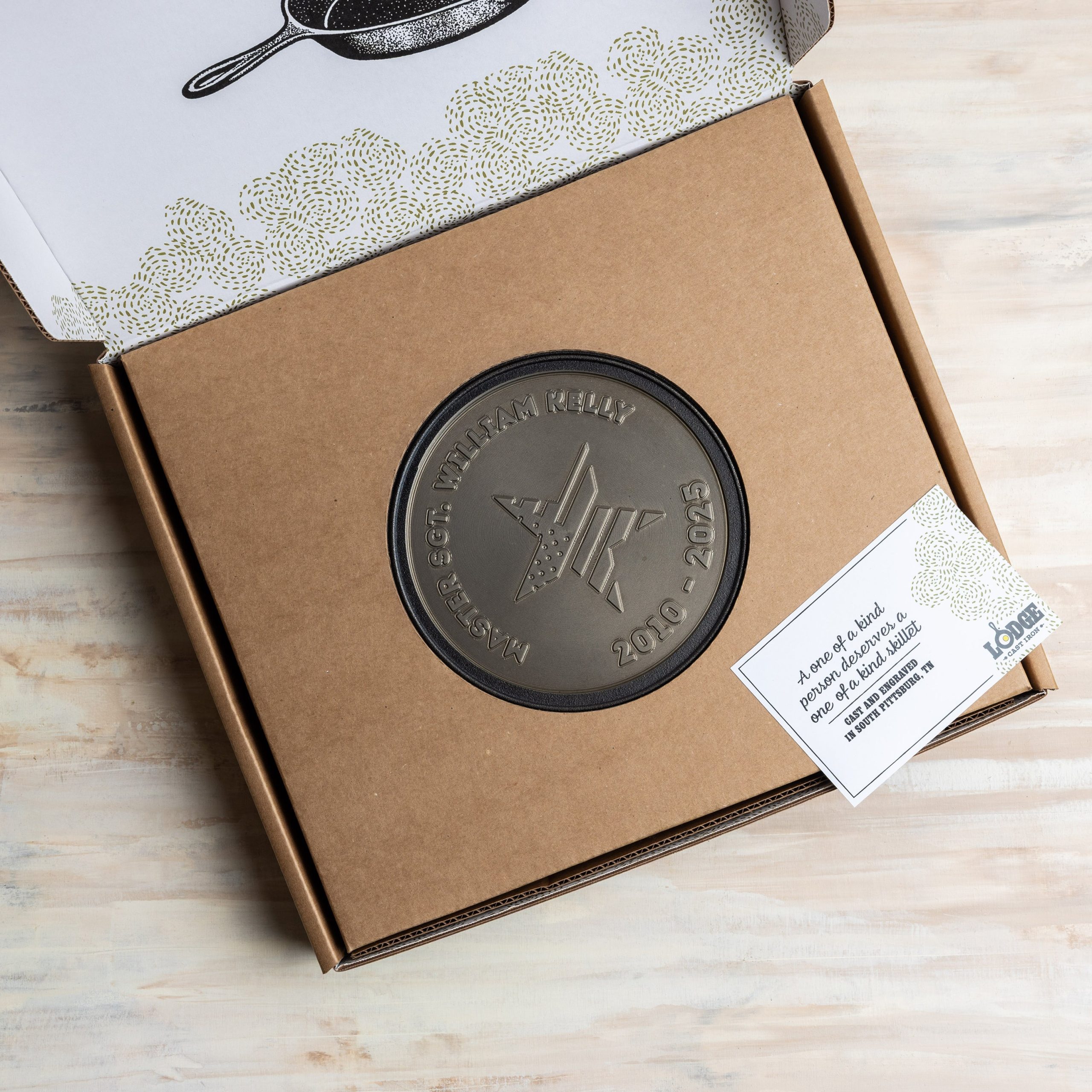 Lodge Heritage Custom Engraved Honor Skillet - Image 10