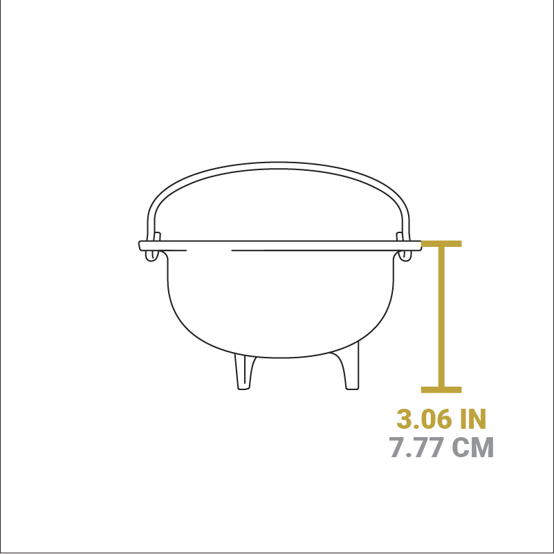 Lodge Heritage Heat-Treated Cast Iron Mini Kettle - Image 4