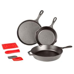 Lodge Heritage Essential Seasoned Cast Iron Skillet Set