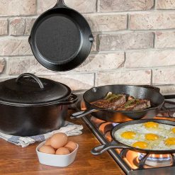 Alternative view of Lodge Heritage Seasoned Cast Iron 5 Piece Set