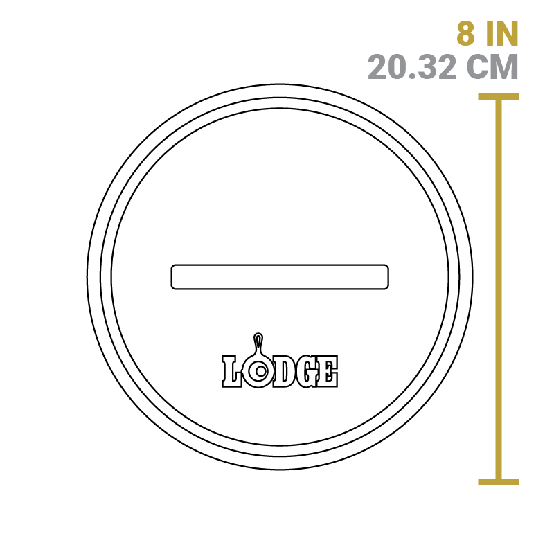 Lodge Heritage Seasoned Cast Iron Round Grill Press - Image 6