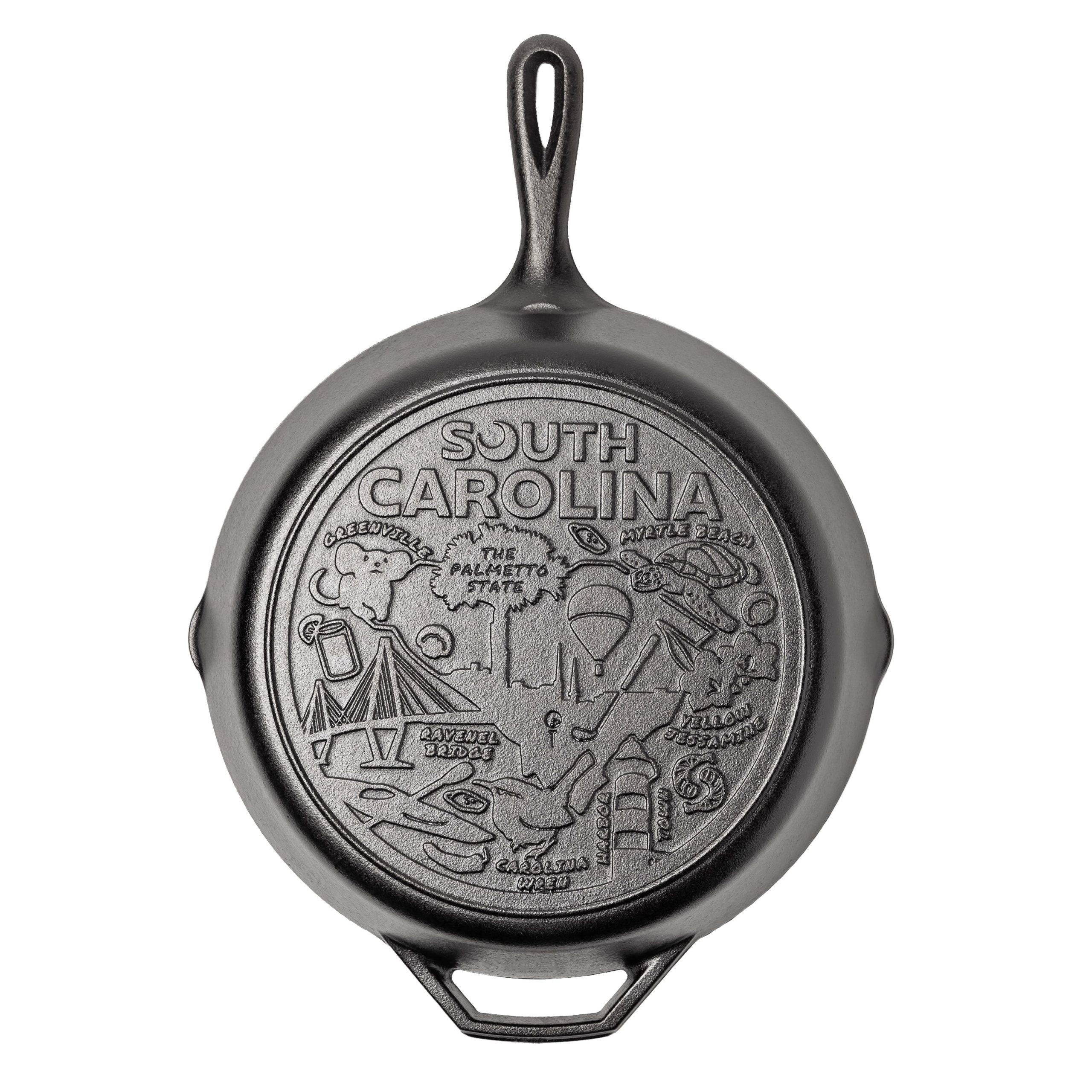 Lodge Heritage American Road Trip: 12 Inch Seasoned Cast Iron Skillet, South Carolina - Image 6