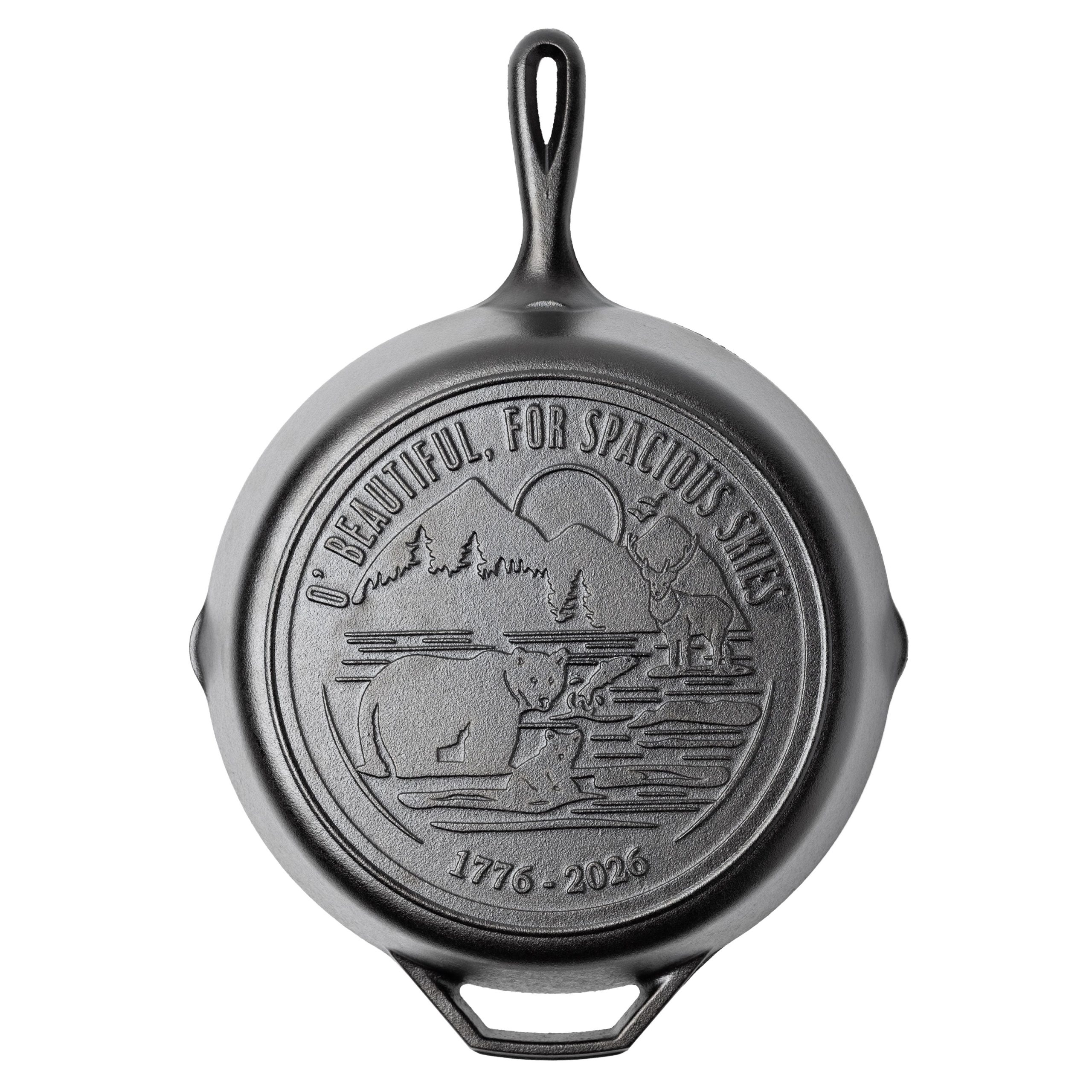 Lodge Heritage Lodge Heritage 12 Inch Seasoned Cast Iron Skillet, Spacious Skies