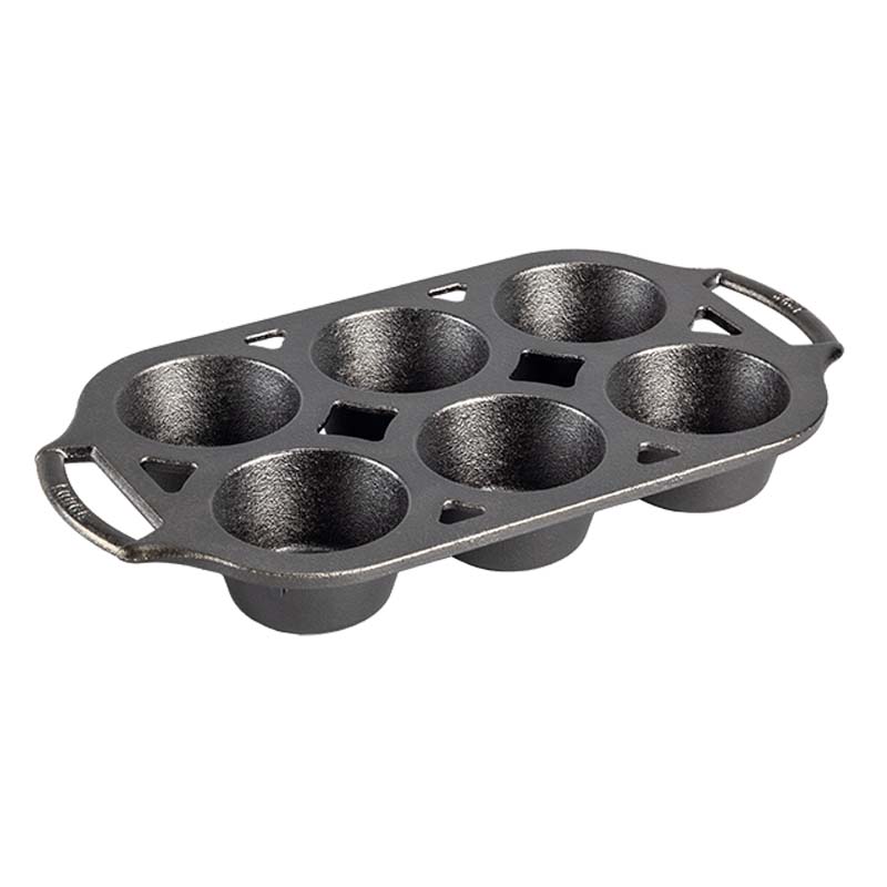 Lodge Heritage Seasoned Cast Iron Muffin Pan - Image 8