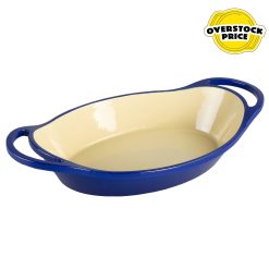 Lodge Heritage Enameled Oval Casserole