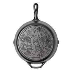 Lodge Heritage American Road Trip: 12 Inch Seasoned Cast Iron Skillet, Delaware
