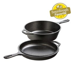 Lodge Heritage 3.2 Quart Seasoned Cast Iron Combo Cooker