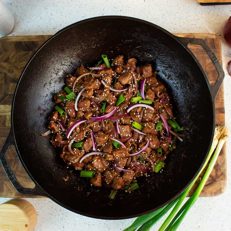 Lodge Heritage 14 Inch Seasoned Cast Iron Wok