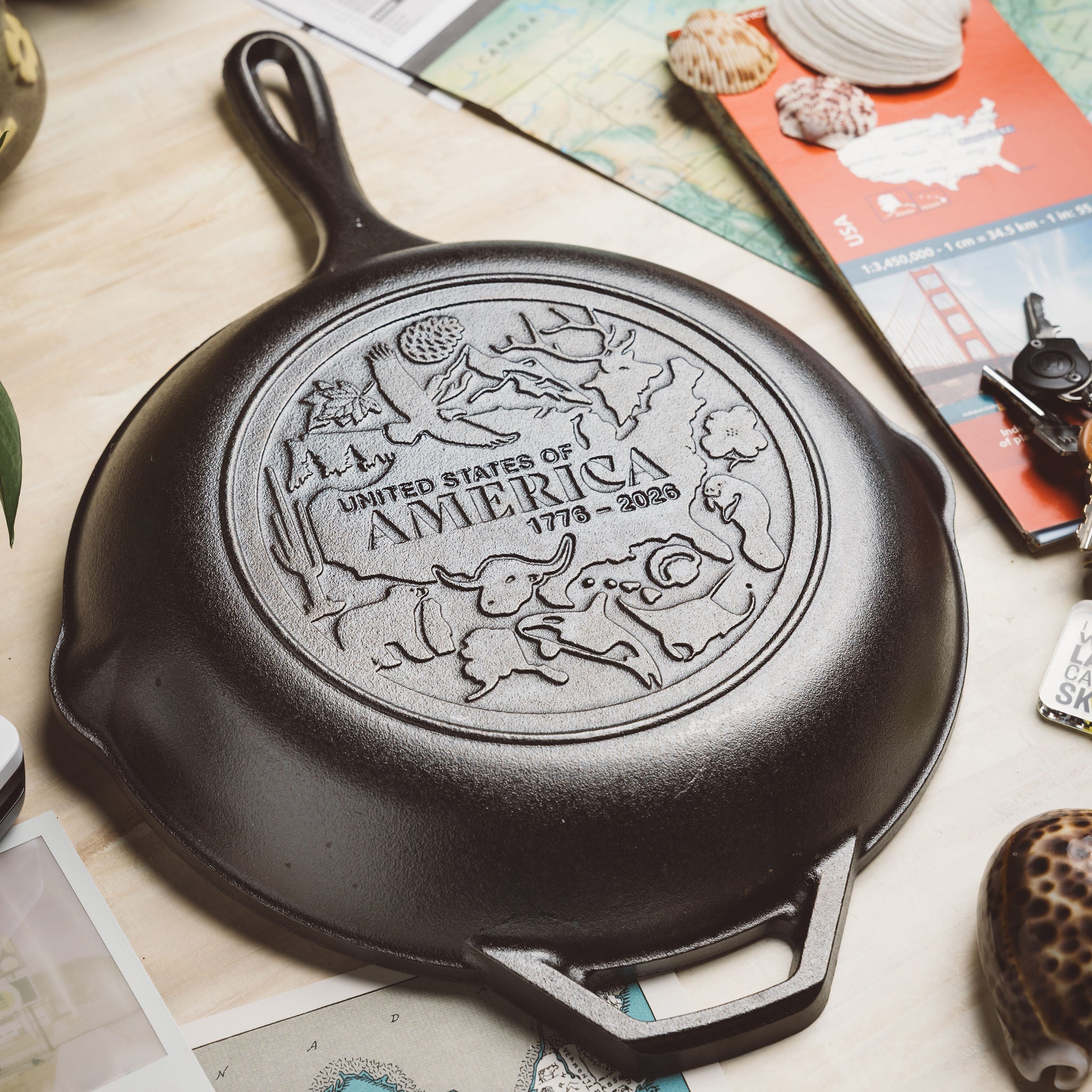 Lodge Heritage Lodge Heritage Chef Collection 10 Inch Seasoned Cast Iron Skillet, USA Frontier - Image 3