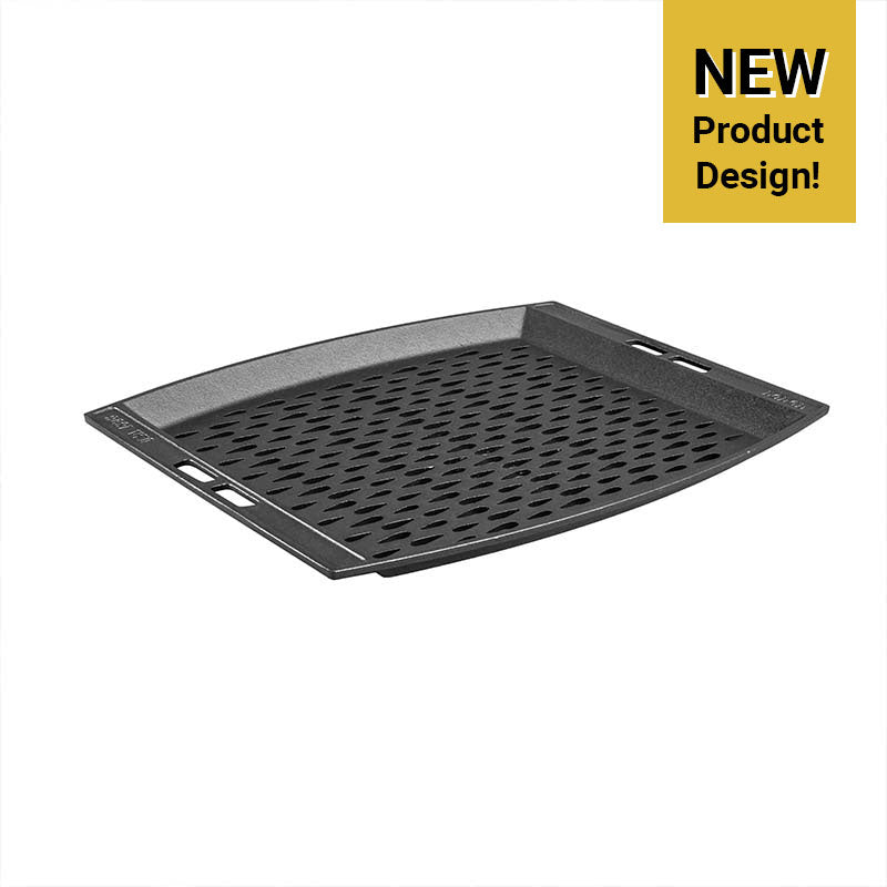 Lodge Heritage 15 x 12 Inch Seasoned Cast Iron Grill Topper