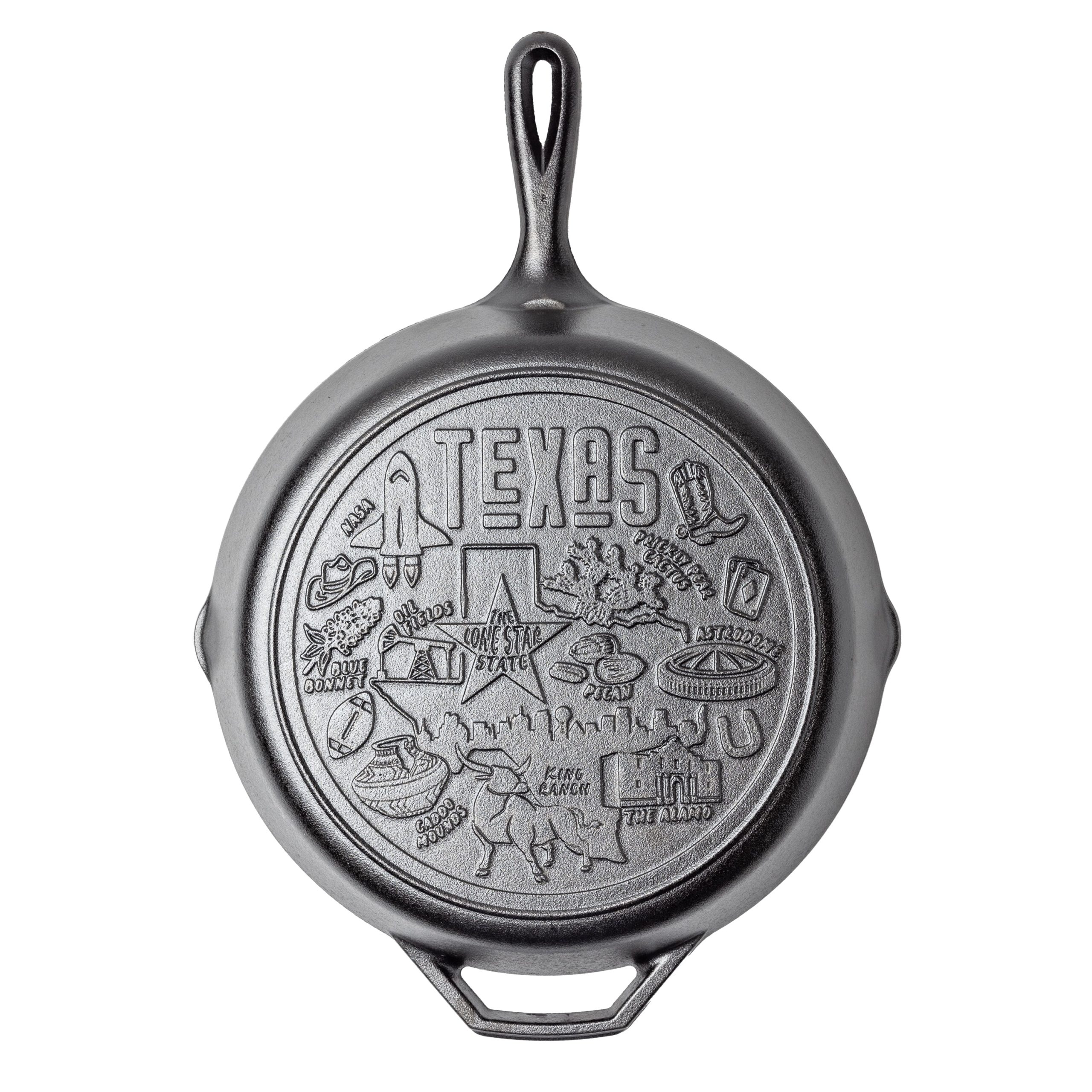 Lodge Heritage American Road Trip: 12 Inch Seasoned Cast Iron Skillet, Texas - Image 2