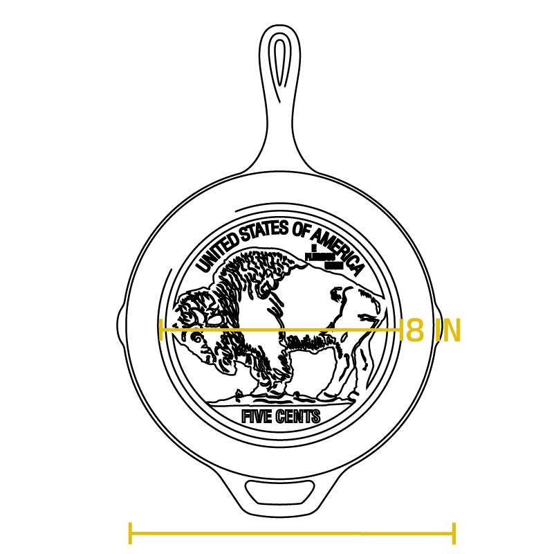 Lodge Heritage Buffalo Nickel Skillet - Image 4