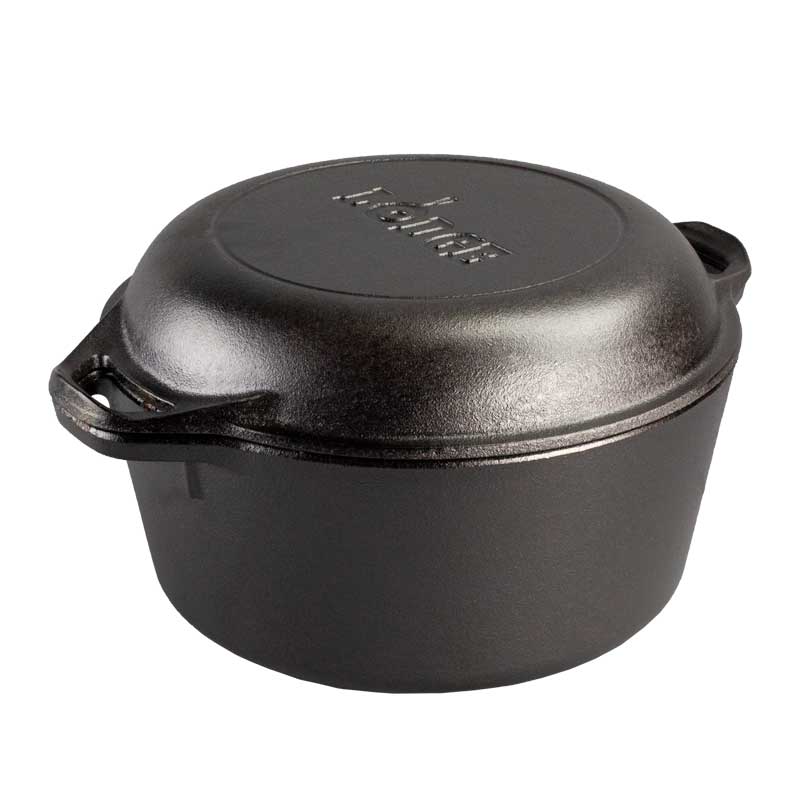 Lodge Heritage 5 Quart Cast Iron Double Dutch Oven - Image 13