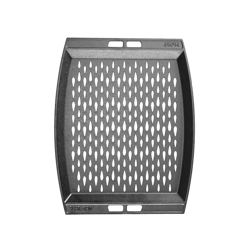 Lodge Heritage 15 x 12 Inch Seasoned Cast Iron Grill Topper - Image 2
