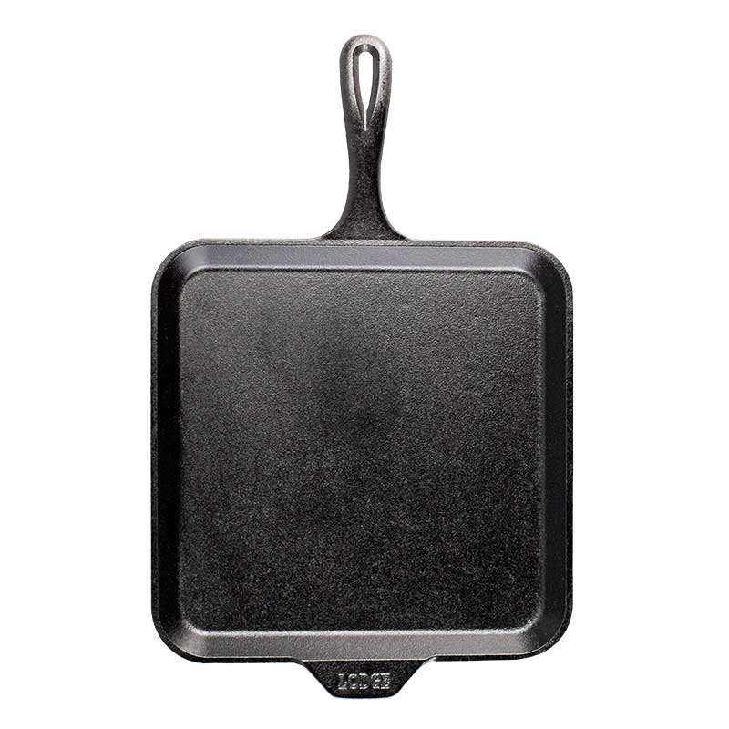 Lodge Heritage 11 Inch Seasoned Cast Iron Square Griddle - Image 2