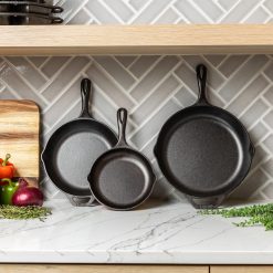 Alternative view of Lodge Heritage Chef Collection 3 Piece Skillet Set