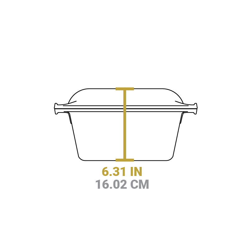 Lodge Heritage 5 Quart Cast Iron Double Dutch Oven - Image 6