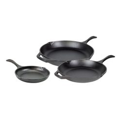 Lodge Heritage Chef Collection 3 Piece Skillet Set