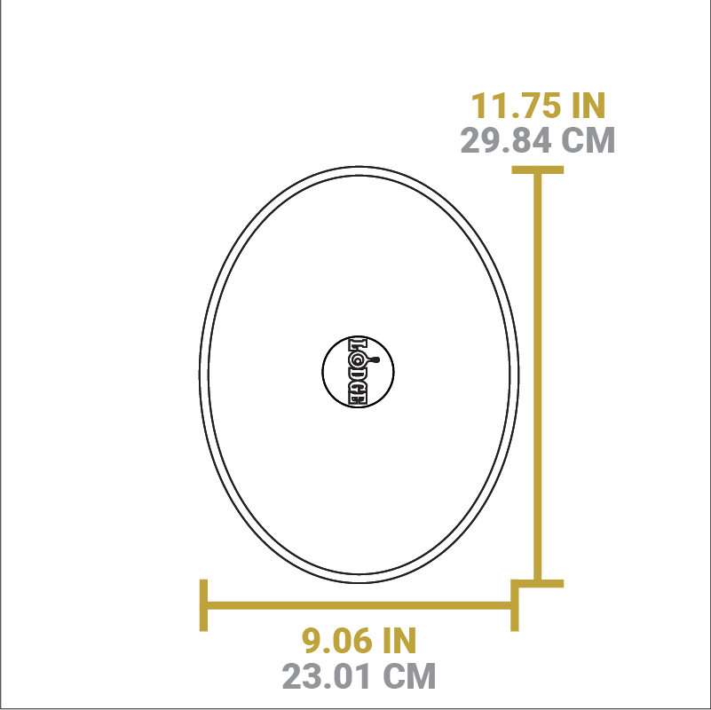 Lodge Heritage Oval Wood Underliner - Image 9