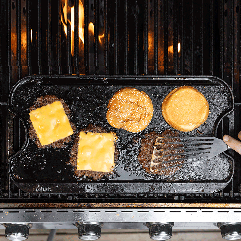 Lodge Heritage 20 x 10.5 Inch Pro-Grid Reversible Grill/Griddle - Image 6