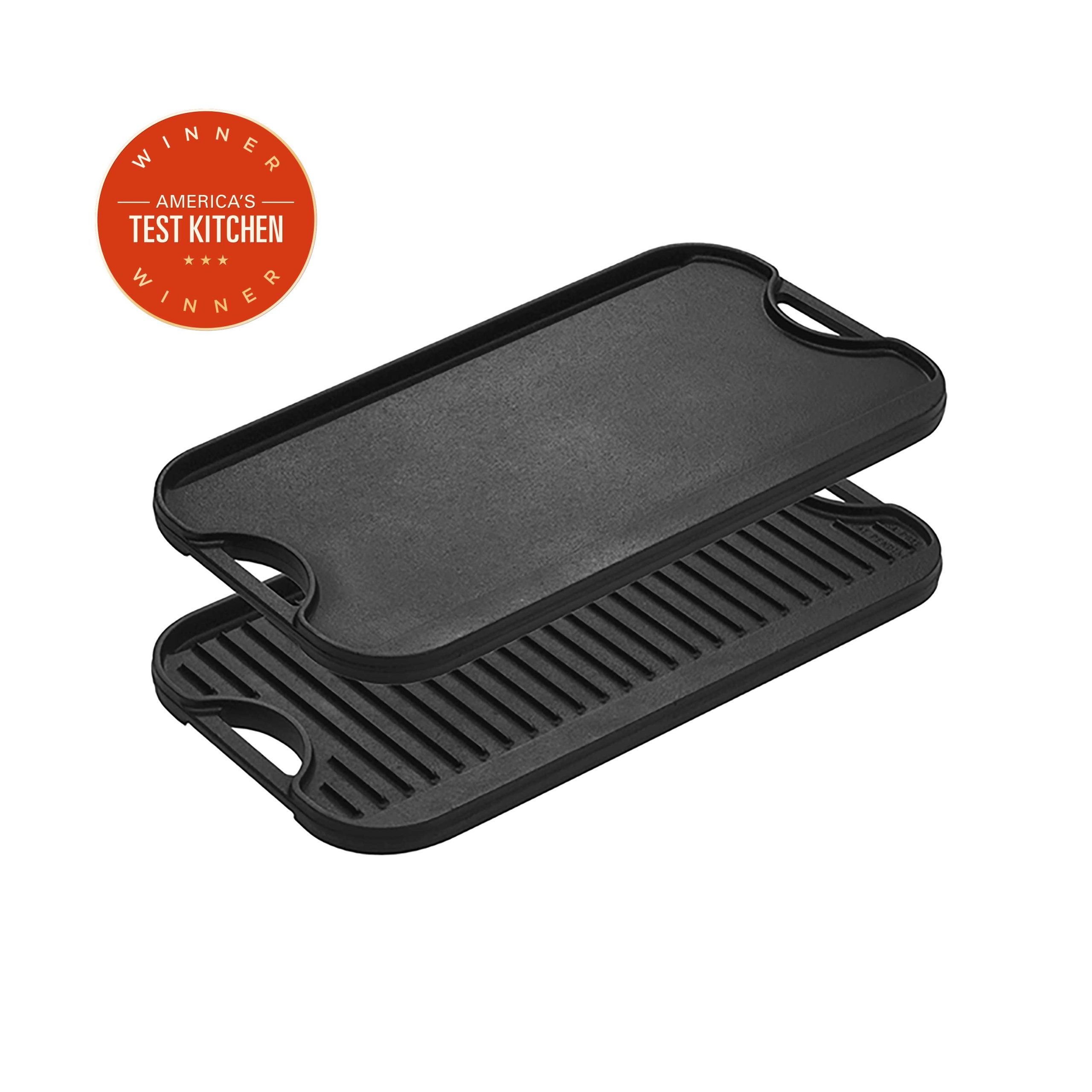 Lodge Heritage 20 x 10.5 Inch Pro-Grid Reversible Grill/Griddle