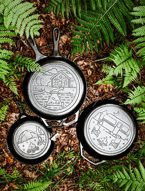 Lodge Heritage Wanderlust 10.25 Inch Cast Iron Dual Handle Camper Pan - Image 5