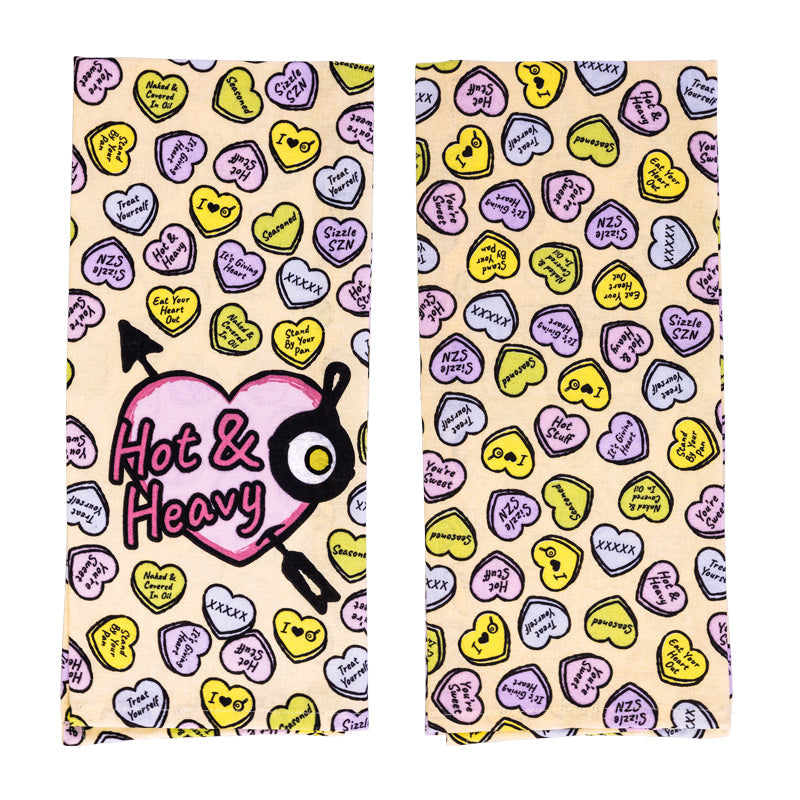 Lodge Heritage Conversation Heart Dish Towel - Image 2