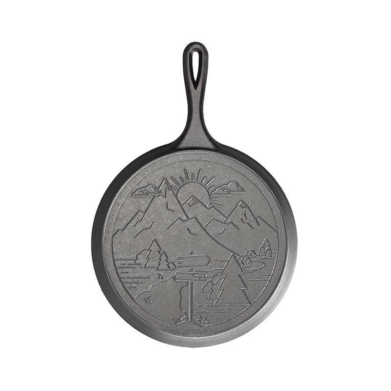 Lodge Heritage Wanderlust 10.5 Inch Cast Iron Mountain Griddle - Image 9