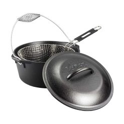 Alternative view of Lodge Heritage Seasoned Cast Iron Dutch Oven Frying Set