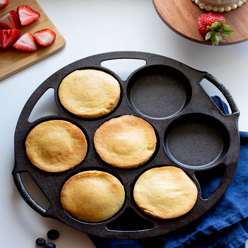 Lodge Heritage Seasoned Cast Iron Mini Cake Pan - Image 3