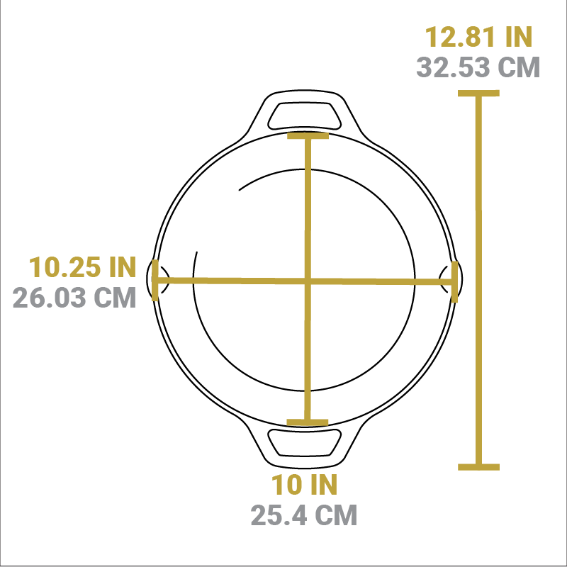 Lodge Heritage Wanderlust 10.25 Inch Cast Iron Dual Handle Camper Pan - Image 8