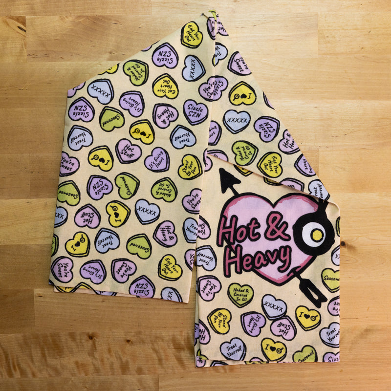Lodge Heritage Conversation Heart Dish Towel - Image 3