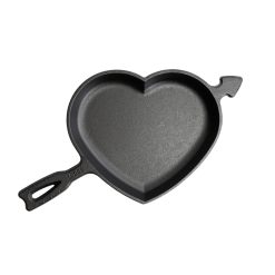 Alternative view of Lodge Heritage Seasoned Cast Iron Heart Skillet