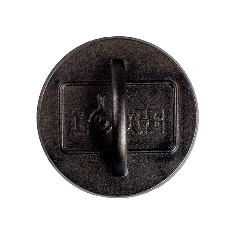 Lodge Heritage 6.25 Inch Seasoned Cast Iron Burger Press - Image 2