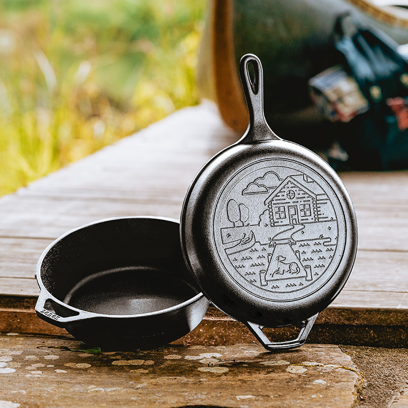 Lodge Heritage Wanderlust 3.2 Quart Cast Iron Cabin Combo Cooker - Image 11