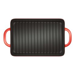 Alternative view of Lodge Heritage Enameled Cast Iron 12.5 x 8 Inch Grill Pan