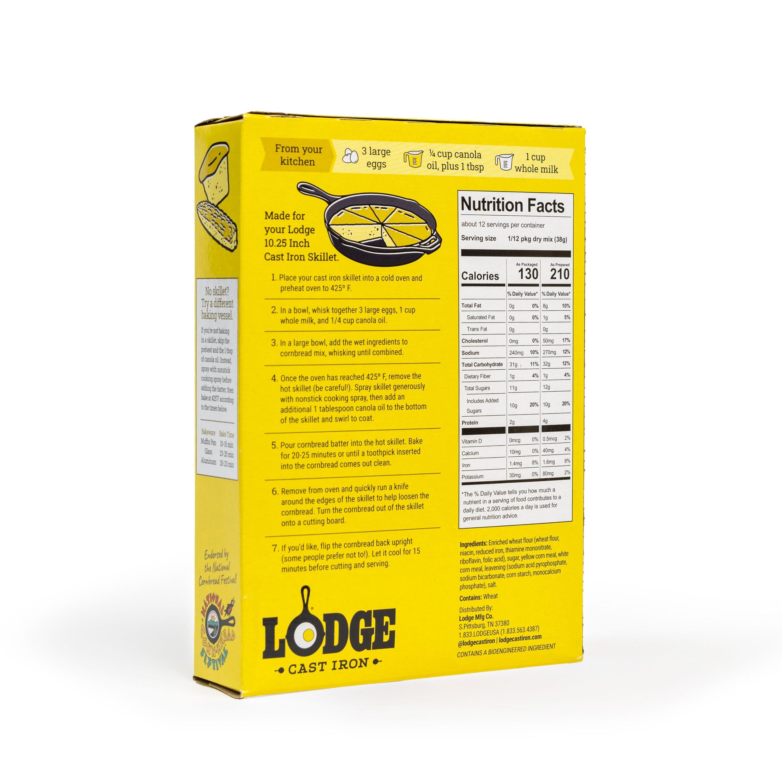Lodge Heritage Sweet Spot Skillet Cornbread Mix - Image 2