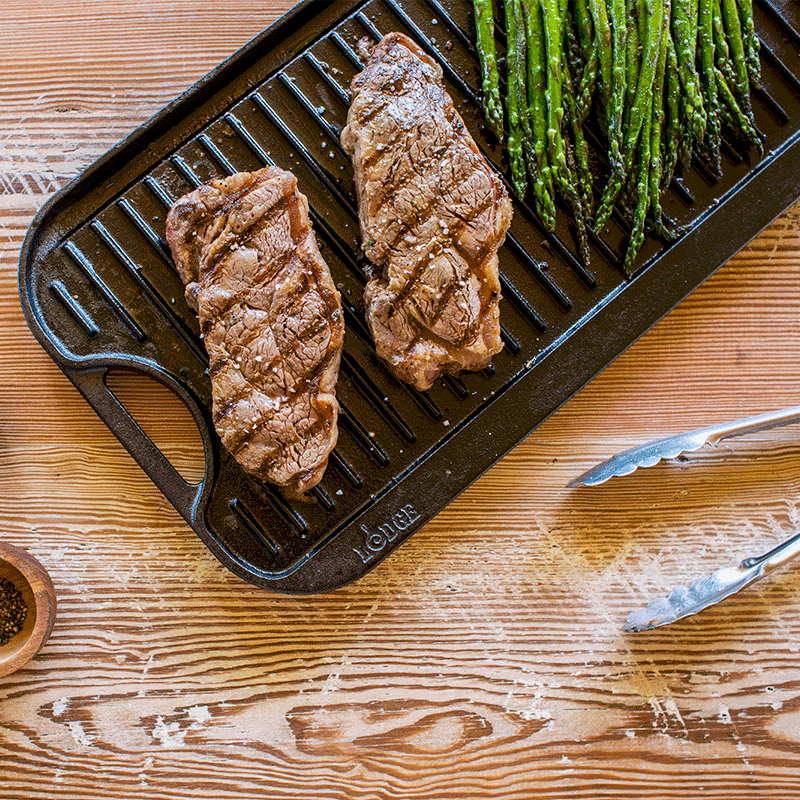 Lodge Heritage 20 x 10.5 Inch Pro-Grid Reversible Grill/Griddle - Image 7